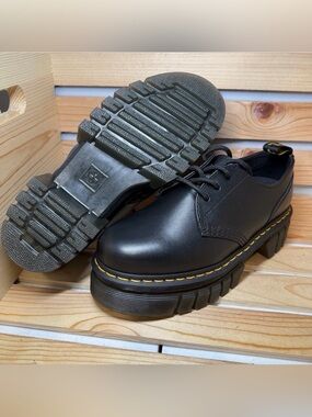 Dr. Martens Audrick 3-Eye Platform Shoes Nappa Lux 27147001 Women's Size 8 New